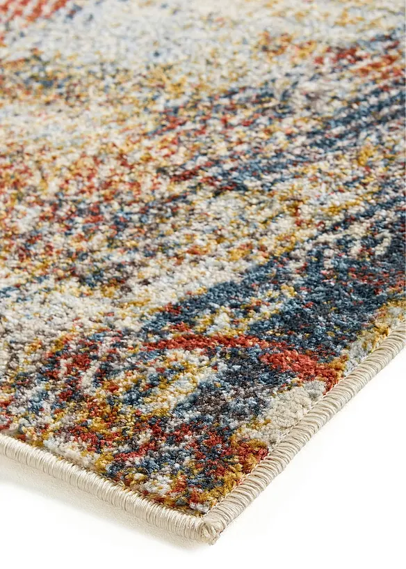 Teppich mit dezenter Struktur in bunt Detailaufnahme vom Material - bonprix