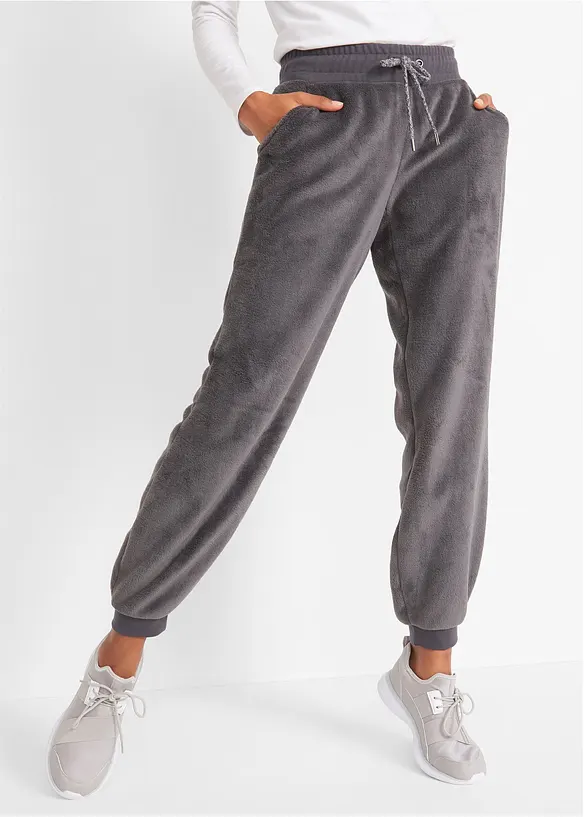 Jogginghose mit Komfortbund in grau von vorne - bonprix Jogginghose mit Komfortbund in grau von vorne - bonprix