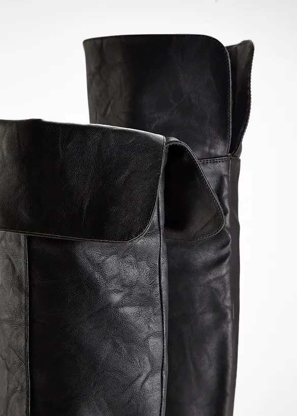 Overknee Stiefel in schwarz - bonprix