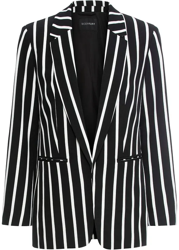 Blazer in schwarz von vorne - bonprix