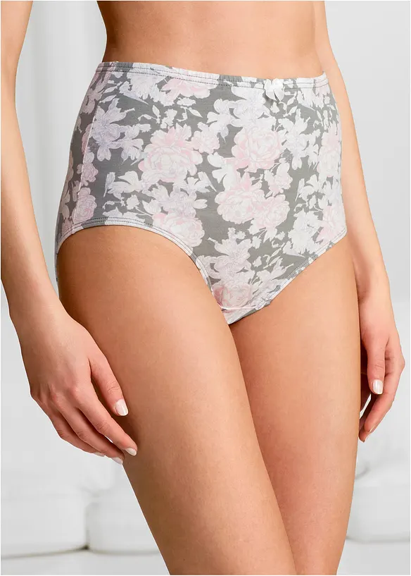 Highwaist Slip  (4er Pack) in lila von vorne - bonprix