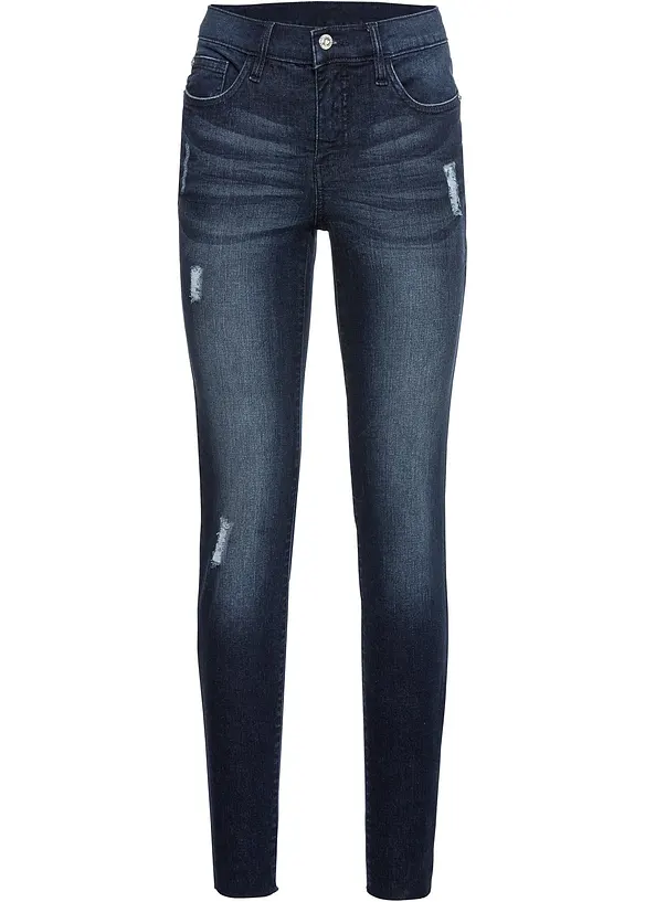Skinny Jeans in blau von vorne - bonprix