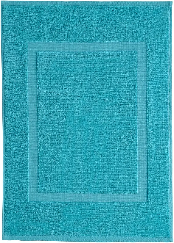 Baumwoll-Hotelmatte (2er Pack) in petrol - bonprix