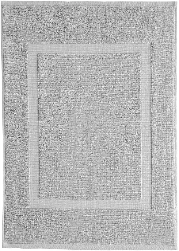 Baumwoll-Hotelmatte (2er Pack) in grau - bonprix