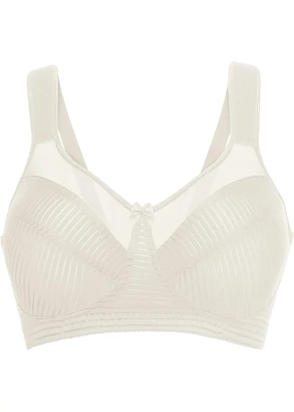 Minimizer-BH ohne Bügel mit gepolsterten Trägern in beige von vorne - bonprix