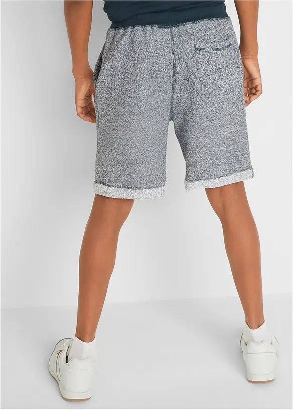Jungen Bermuda in Denimoptik in blau von hinten - bonprix
