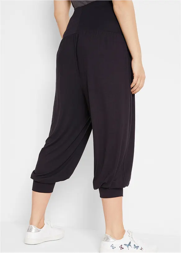 Haremshose aus softem Viskose-Mix in schwarz von hinten - bonprix Haremshose aus softem Viskose-Mix in schwarz von hinten - bonprix