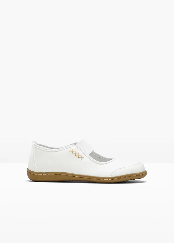 Mary-Janes in weiß von vorne - bonprix