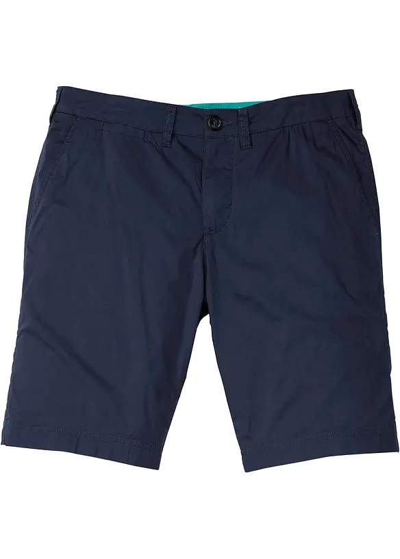 Chino-Bermuda, Regular Fit in blau von vorne - bonprix