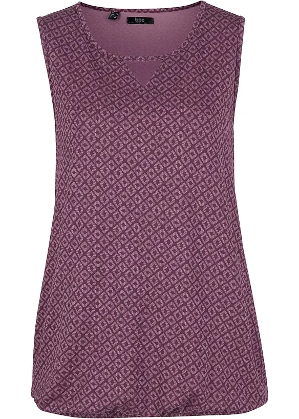 Top aus elastischem Viskose-Mix in lila von vorne - bonprix Top aus elastischem Viskose-Mix in lila von vorne - bonprix
