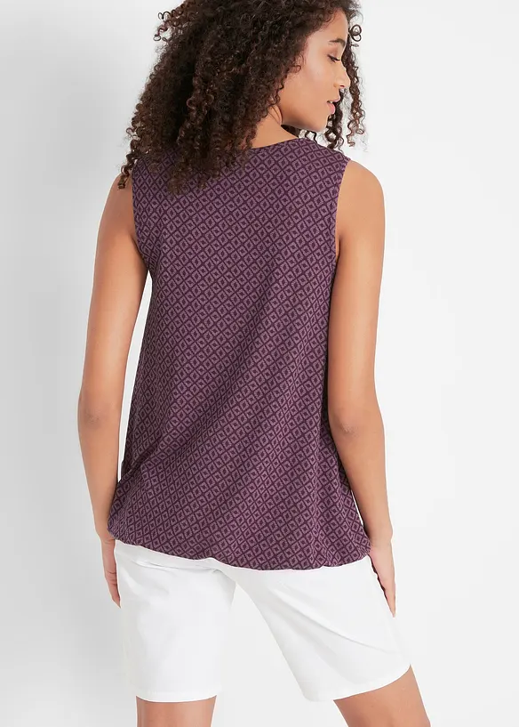 Top aus elastischem Viskose-Mix in lila von hinten (im Anschnitt) - bonprix Top aus elastischem Viskose-Mix in lila von hinten (im Anschnitt) - bonprix