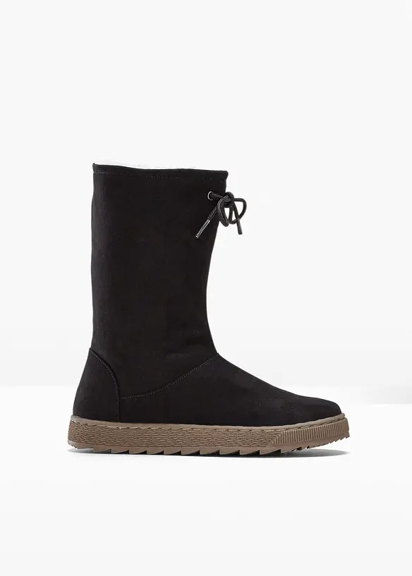 Winter Stiefel in schwarz von vorne - bonprix