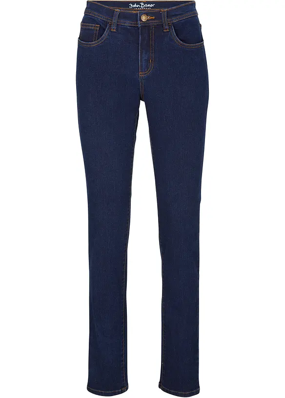 Thermojeans, Thermolite, Slim in blau von vorne - bonprix