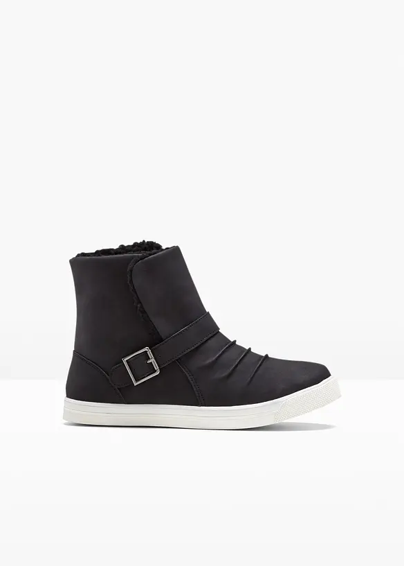 Winterboots in schwarz von vorne - bonprix