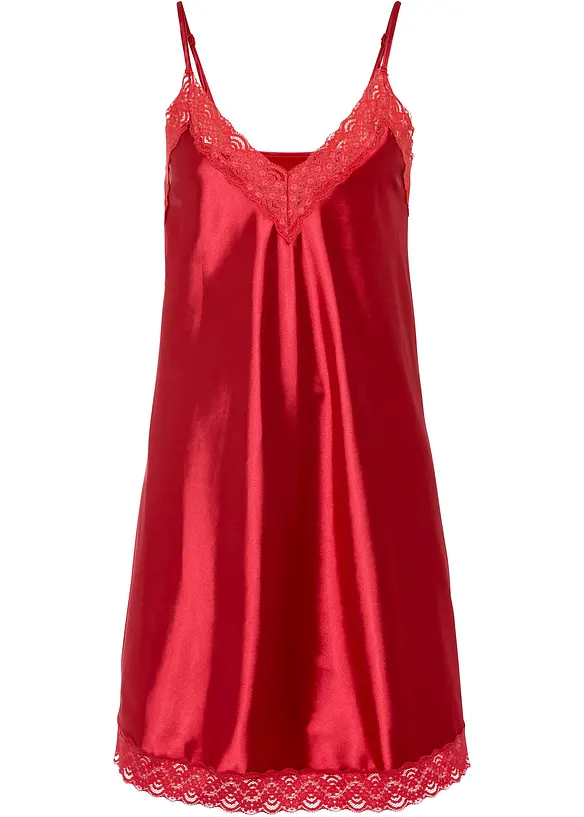 Negligé in rot von vorne - bonprix