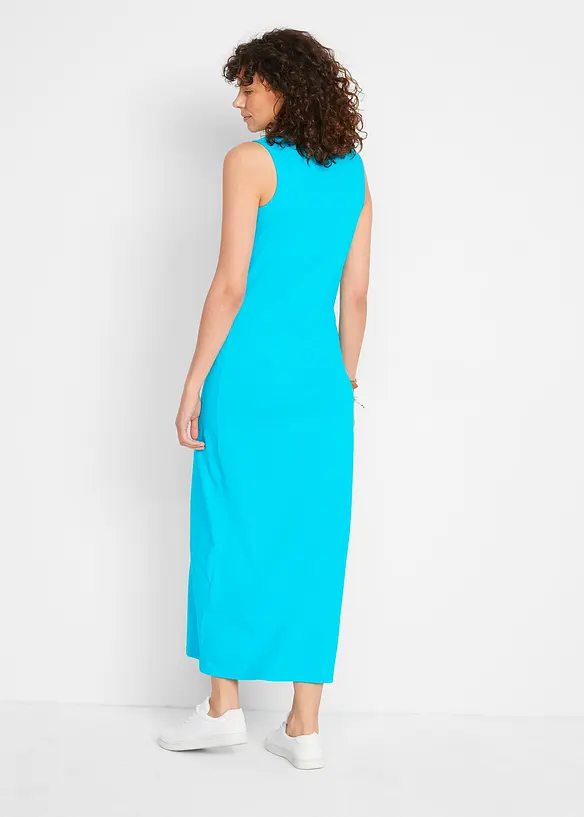 Maxikleid aus reiner Baumwolle (2er Pack) in blau von hinten (Totalaufnahme) - bonprix Maxikleid aus reiner Baumwolle (2er Pack) in blau von hinten (Totalaufnahme) - bonprix