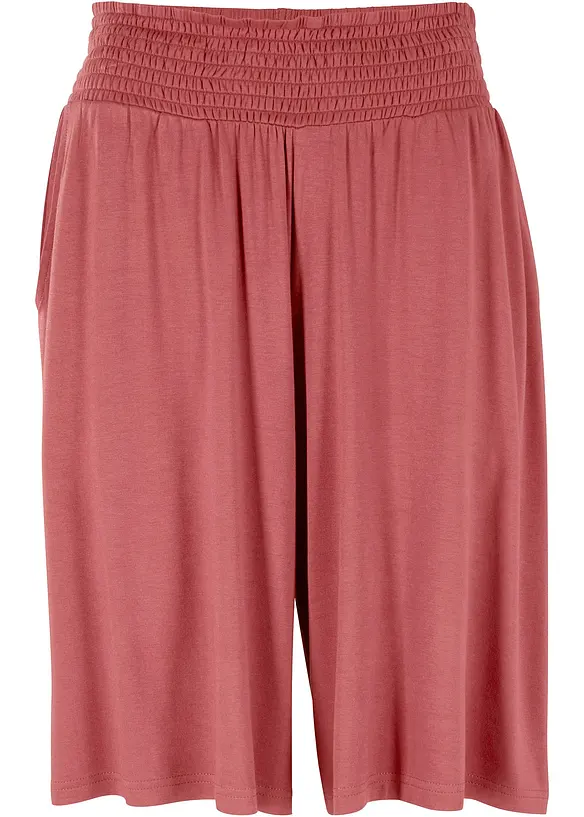Jersey-Bermuda aus Viskose-Mix in rot von vorne - bonprix