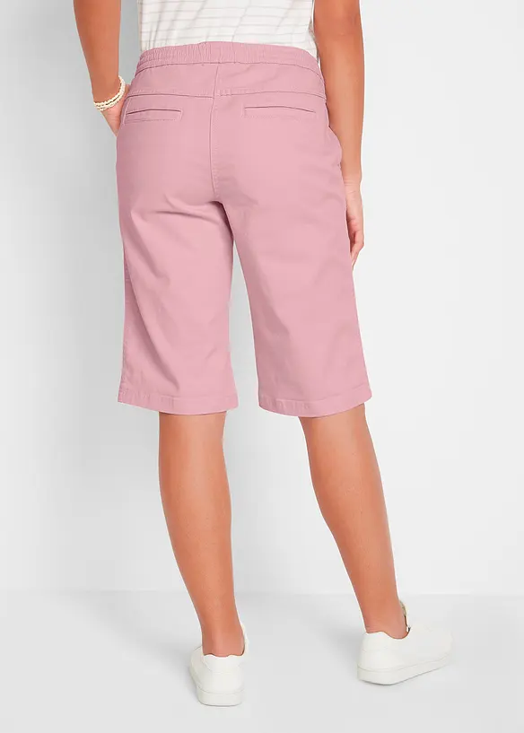Bermuda mit Bequembund aus Baumwoll-Mix in rosa von hinten - bonprix Bermuda mit Bequembund aus Baumwoll-Mix in rosa von hinten - bonprix