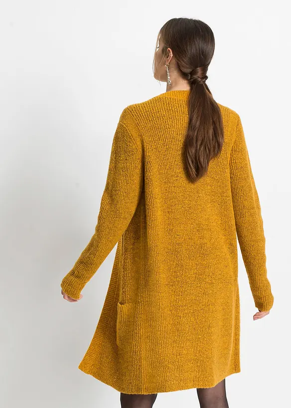 Longstrickjacke in orange von hinten (im Anschnitt) - bonprix Longstrickjacke in orange von hinten (im Anschnitt) - bonprix