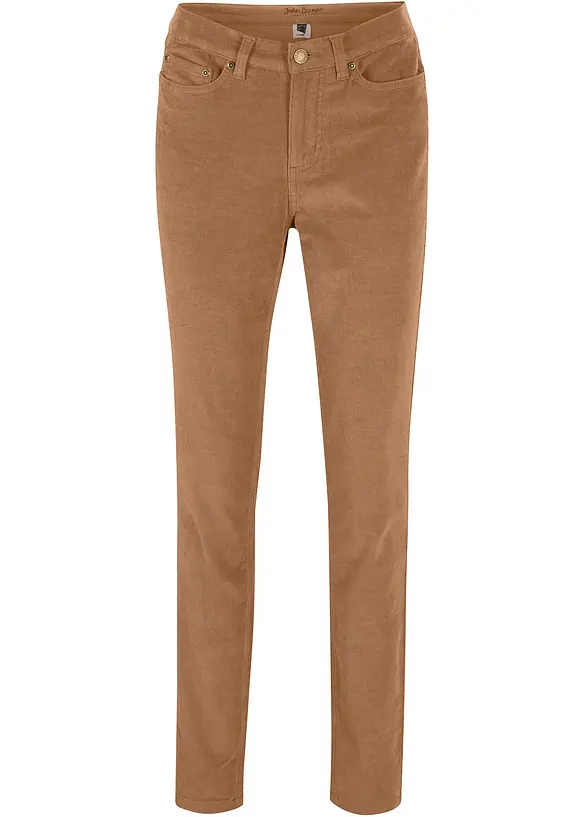 Enge Cordhose aus Baumwoll-Mix in braun von vorne - bonprix Enge Cordhose aus Baumwoll-Mix in braun von vorne - bonprix