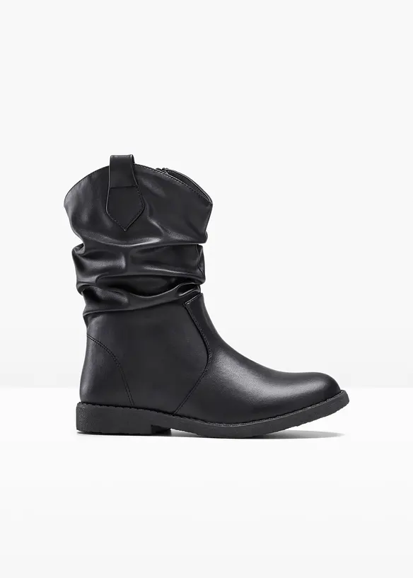 Stiefel in schwarz von vorne - bonprix