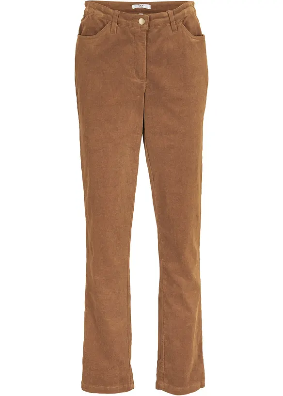 Cordhose aus Baumwoll-Mix in braun von vorne - bonprix Cordhose aus Baumwoll-Mix in braun von vorne - bonprix