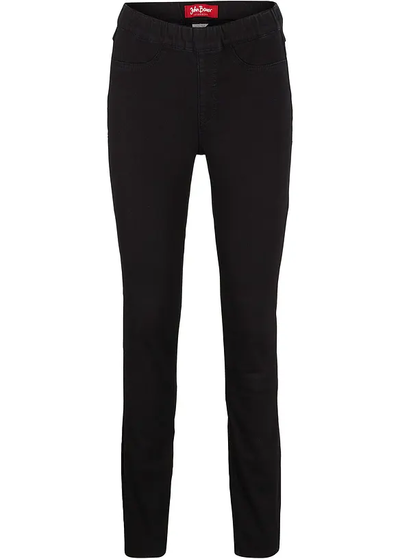 Thermo-Jeggings in schwarz von vorne - bonprix