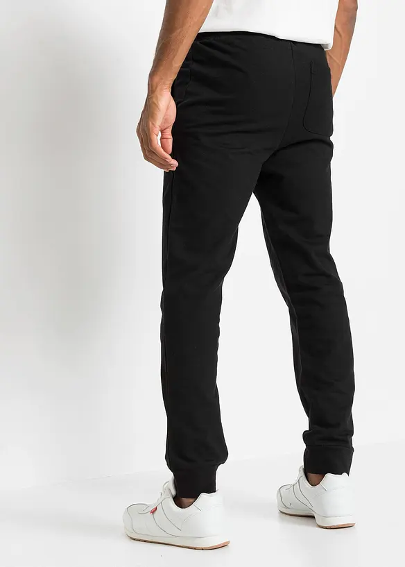 Regular Fit Jogginghose, Straight in schwarz von hinten - bonprix