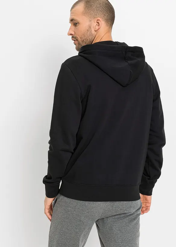 Kapuzen-Sweatjacke (2er Pack) in grau von hinten (im Anschnitt) - bonprix
