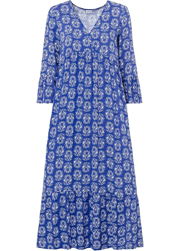 Kaftan-Kleid in blau von vorne - bonprix Kaftan-Kleid in blau von vorne - bonprix