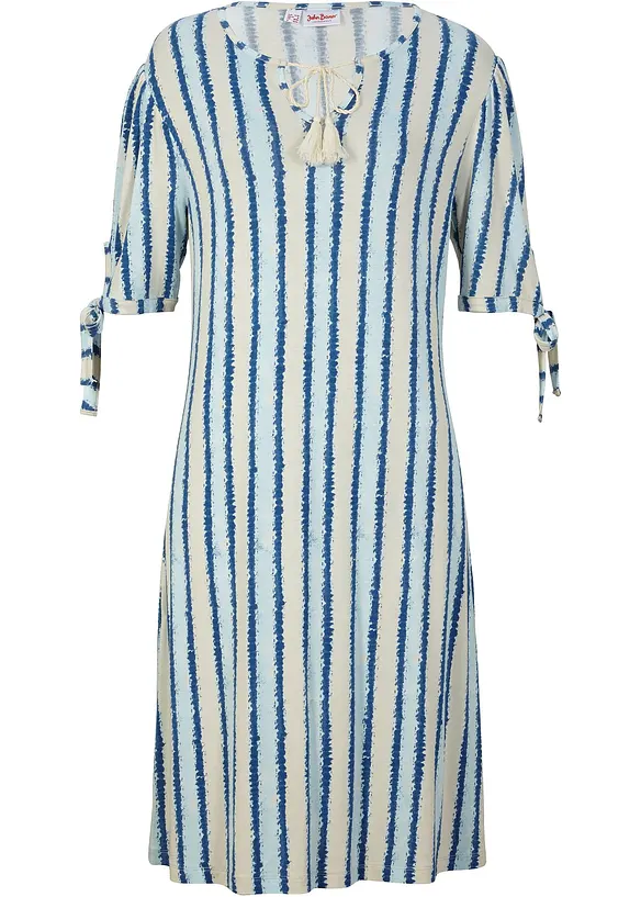 Shirtkleid in blau von vorne - bonprix
