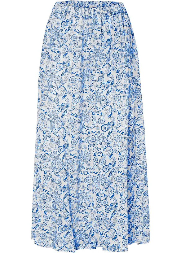 Palazzo-Hose aus softer Viskose in weiß von vorne - bonprix Palazzo-Hose aus softer Viskose in weiß von vorne - bonprix