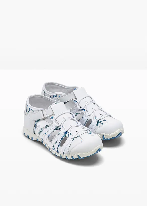 Slipper mit Profilsohle in weiß - bonprix