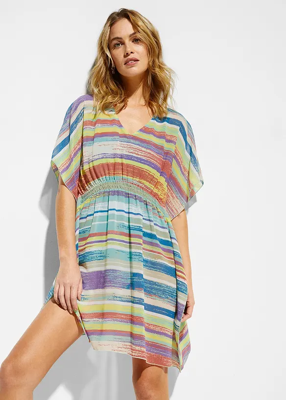 Strandtunika aus leichtem Chiffon in bunt von vorne (Totalaufnahme) - bonprix Strandtunika aus leichtem Chiffon in bunt von vorne (Totalaufnahme) - bonprix