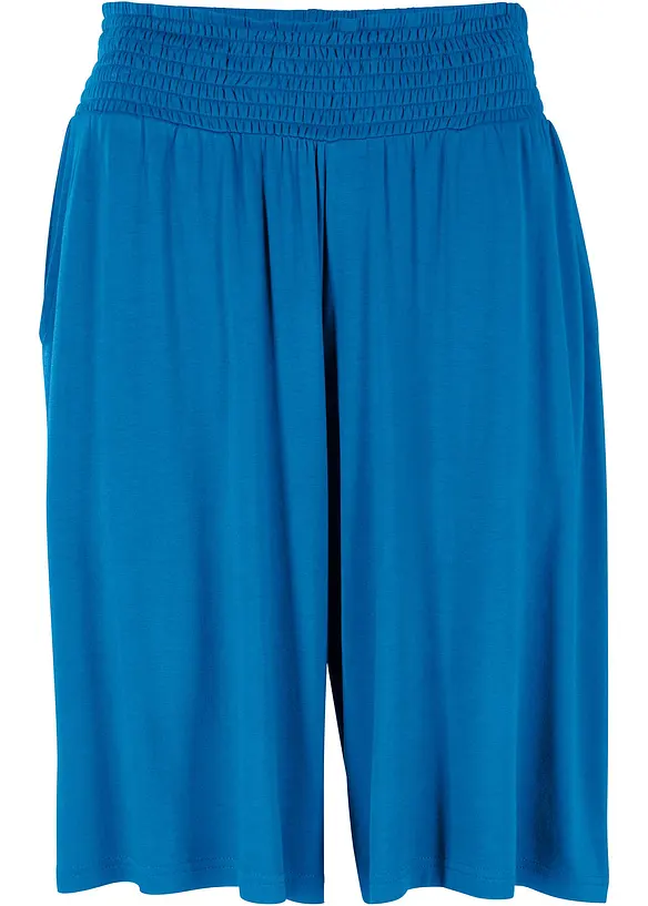 Jersey-Bermuda aus Viskose-Mix in blau von vorne - bonprix Jersey-Bermuda aus Viskose-Mix in blau von vorne - bonprix