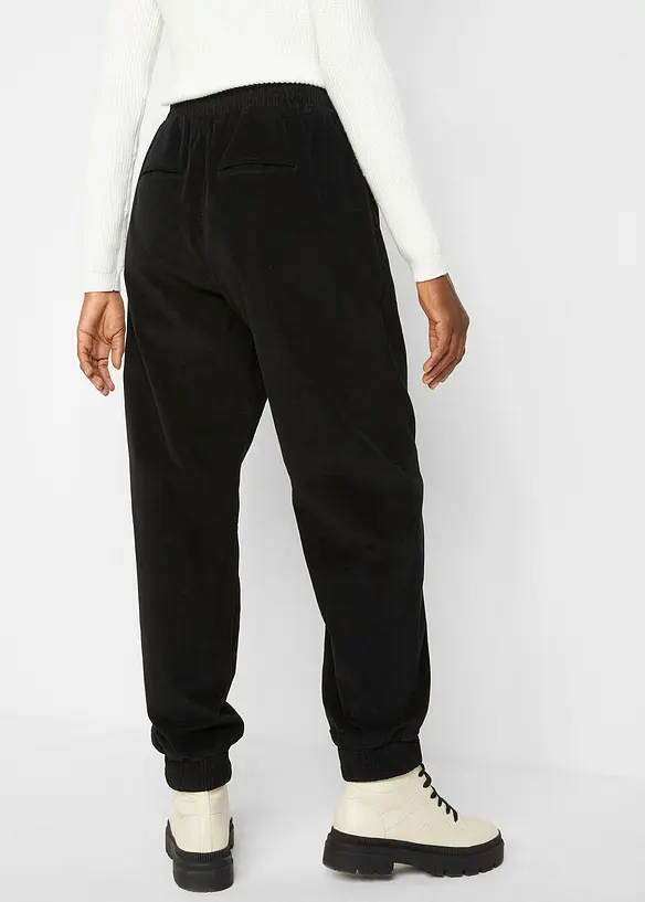 Cordhose aus Baumwoll-Mix in schwarz von hinten - bonprix Cordhose aus Baumwoll-Mix in schwarz von hinten - bonprix