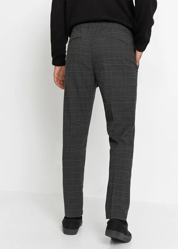 Regular Fit Chinohose, Straight in grau von hinten - bonprix