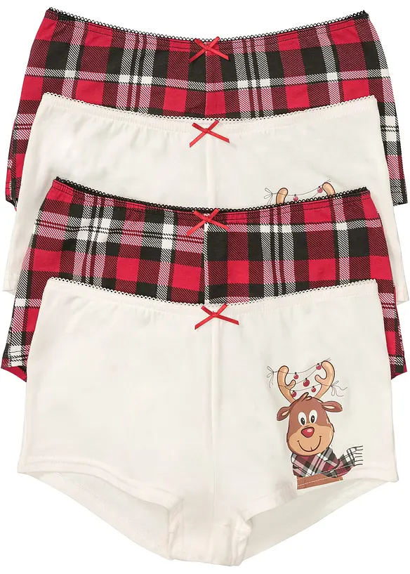 Maxipanty mit Baumwolle (4er Pack) in weiß von vorne - bonprix Maxipanty mit Baumwolle (4er Pack) in weiß von vorne - bonprix