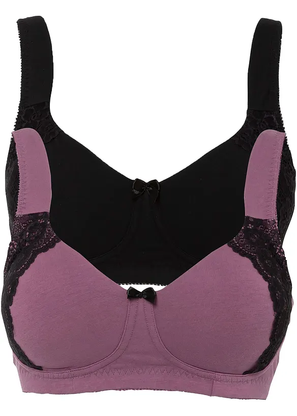 Generisch 2er Pack Damen BH Ohne Bügel Minimizer F Produktbild-Vorschau 5