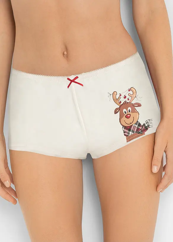 Maxipanty mit Baumwolle (4er Pack) in weiß von vorne - bonprix Maxipanty mit Baumwolle (4er Pack) in weiß von vorne - bonprix