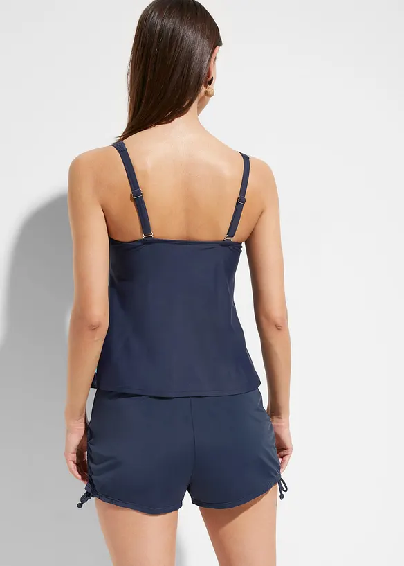 Tankini (2-tgl. Set) in blau von hinten (Totalaufnahme) - bonprix