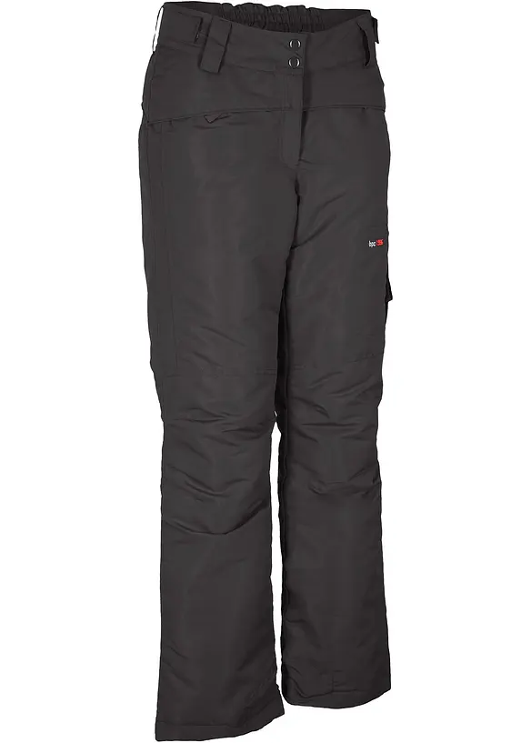 Ski Funktions-Thermohose, wasserabweisend in schwarz von vorne - bonprix