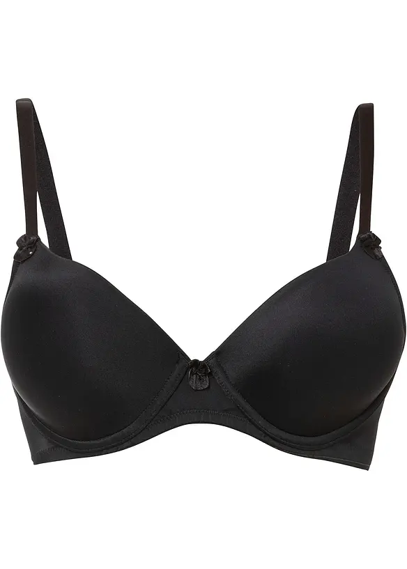 Schalen-BH mit Bügel in schwarz von vorne - bonprix