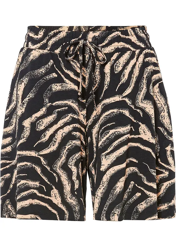 Jersey-Shorts aus softem Viskose-Mix in schwarz von vorne - bonprix Jersey-Shorts aus softem Viskose-Mix in schwarz von vorne - bonprix