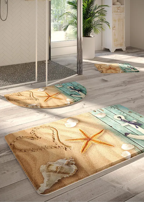 Badematte mit Memory Schaum in beige (Ambiente) - bonprix