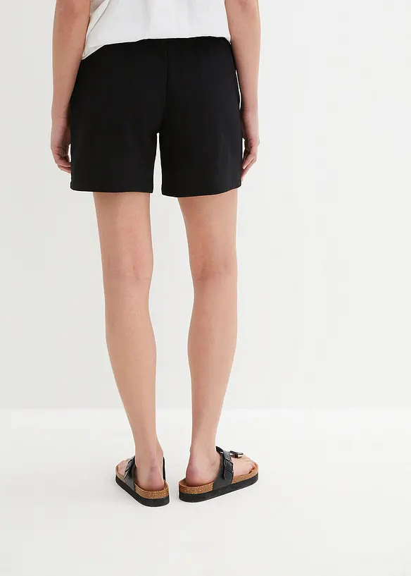 Sweat-Shorts aus Baumwoll-Mix in schwarz von hinten - bonprix Sweat-Shorts aus Baumwoll-Mix in schwarz von hinten - bonprix