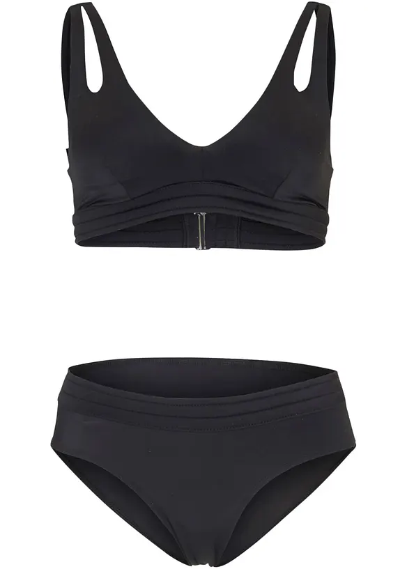 Bikini (2-tlg.Set) in schwarz von vorne - bonprix