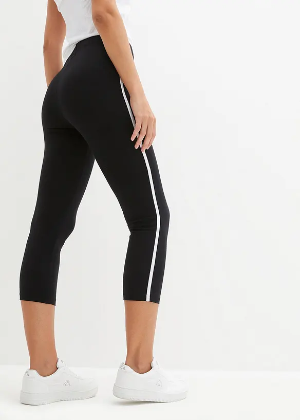 ¾ Sport-Leggings in schwarz von hinten - bonprix