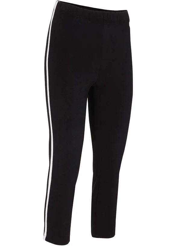 ¾ Sport-Leggings in schwarz von vorne - bonprix