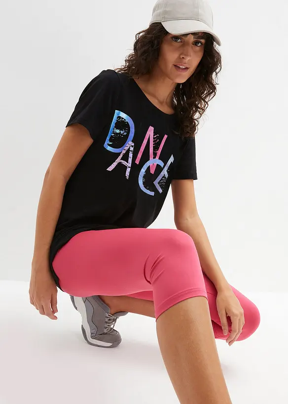 T-Shirt mit Retro-Print in schwarz von vorne (im Anschnitt) - bonprix T-Shirt mit Retro-Print in schwarz von vorne (im Anschnitt) - bonprix